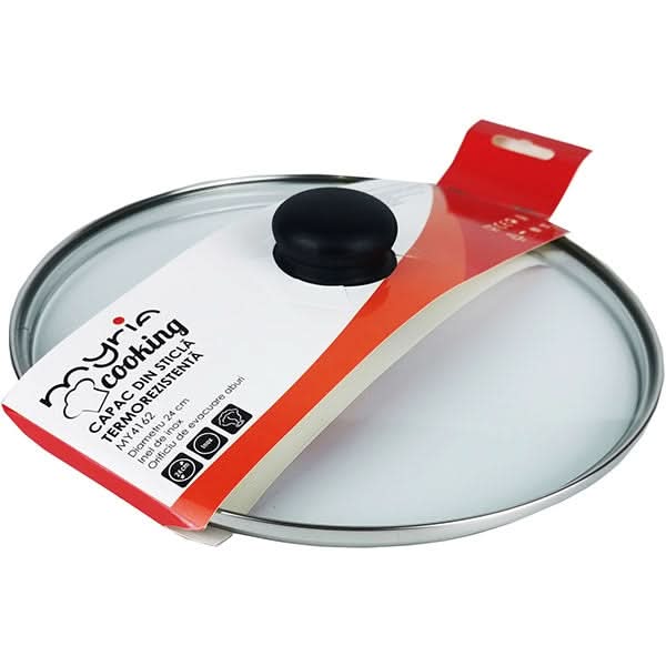 Capac MYRIA MY4162, 24cm, sticla, transparent WALTI