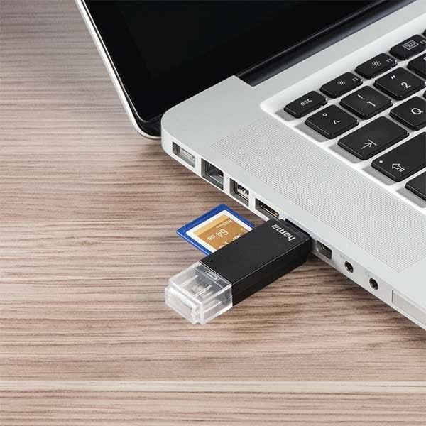 Cititor de carduri HAMA 181056, USB 2.0, SD/microSD, negru WALTI