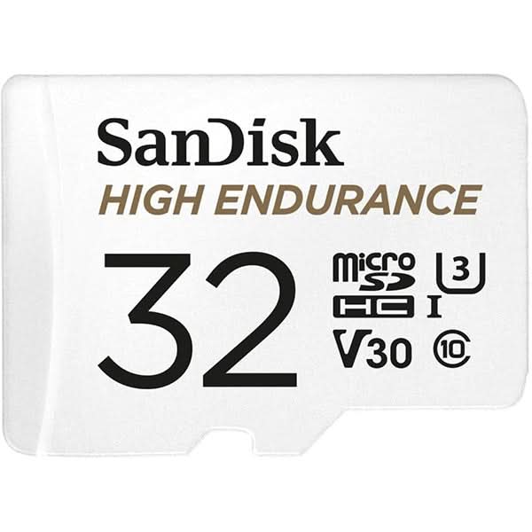 Card de memorie SANDISK High Endurance, microSDHC, 32GB, 100MB/s, clasa 10/U3/V30, UHS-I, adaptor WALTI
