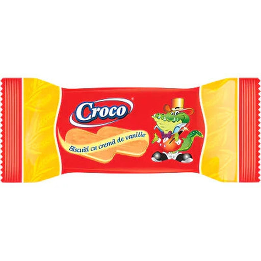 CROCO Biscuiti Crema Vanilie 32 g - WALTI WALTI
