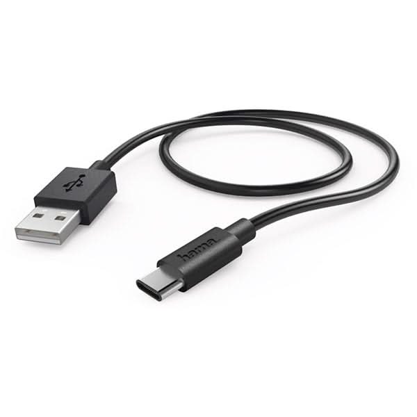 Cablu date HAMA 178385, USB-A - USB-C, 0.6m, negru WALTI