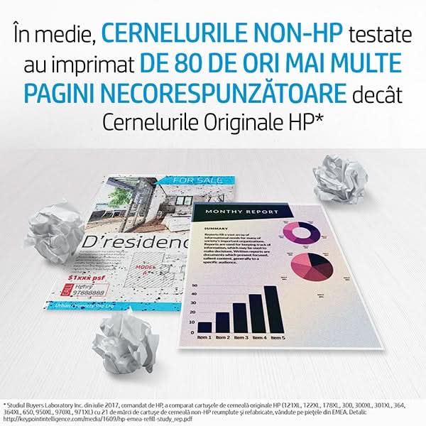 Cartus original HP 651 (C2P10AE), negru WALTI