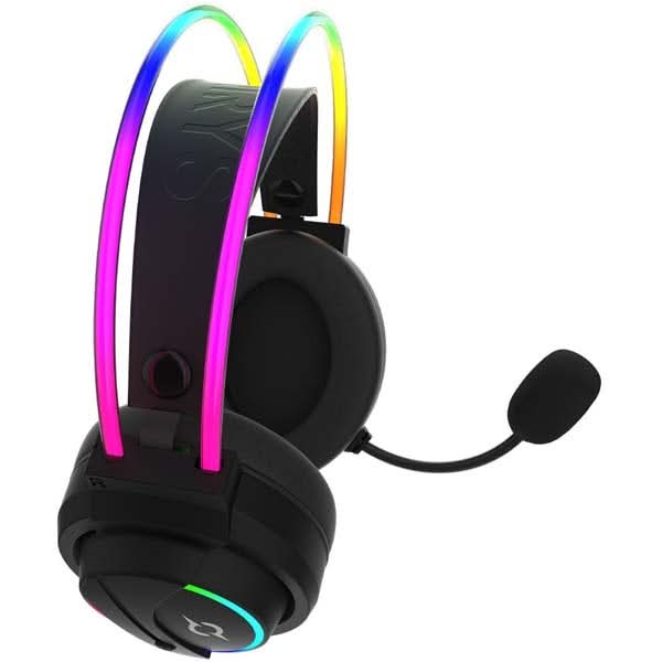 Casti Gaming AQIRYS Cygnus, USB, 7.1 surround, negru - WALTI WALTI
