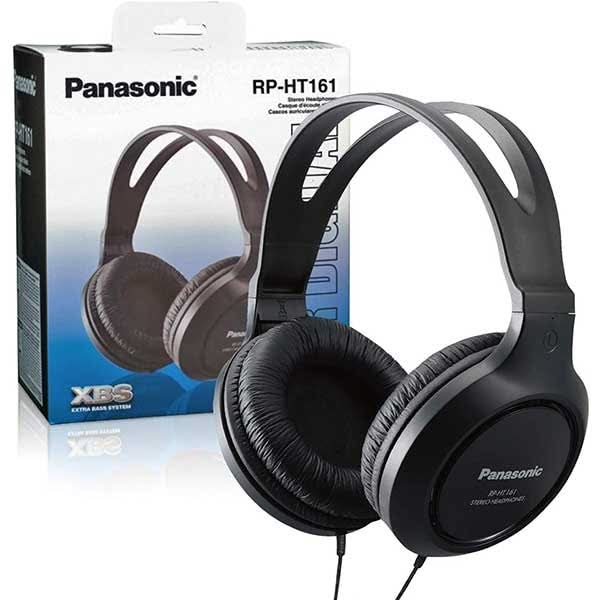 Casti PANASONIC RP-HT161E-K, Cu Fir, On-Ear, negru WALTI
