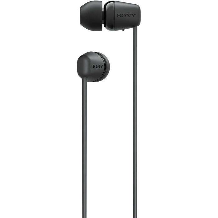 Casti SONY WI-C100B, Bluetooth, In-ear, Microfon, negru WALTI