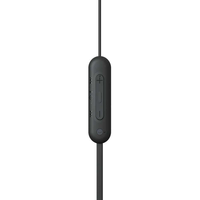Casti SONY WI-C100B, Bluetooth, In-ear, Microfon, negru WALTI