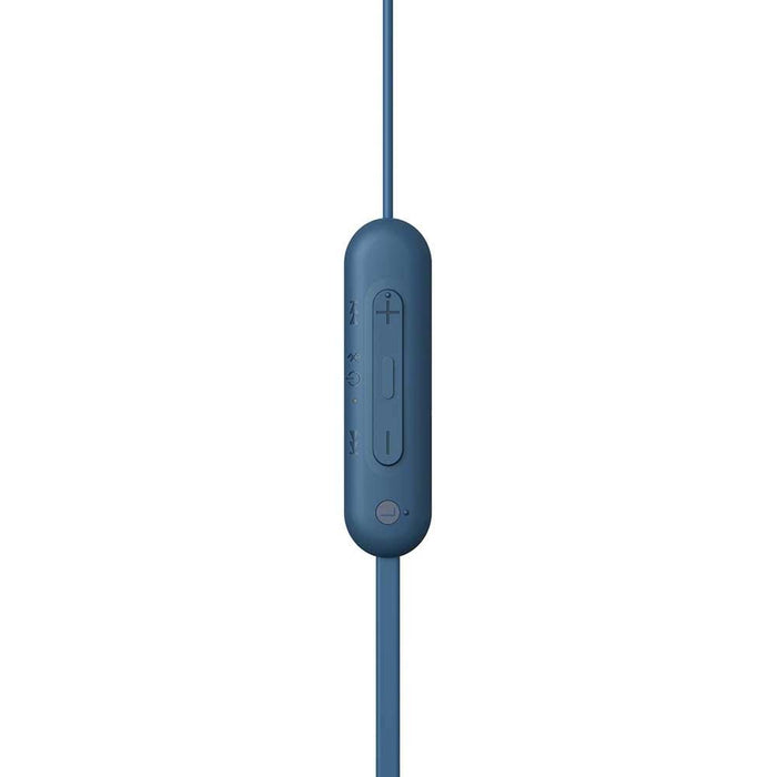 Casti SONY WI-C100L, Bluetooth, In-ear, Microfon, albastru WALTI