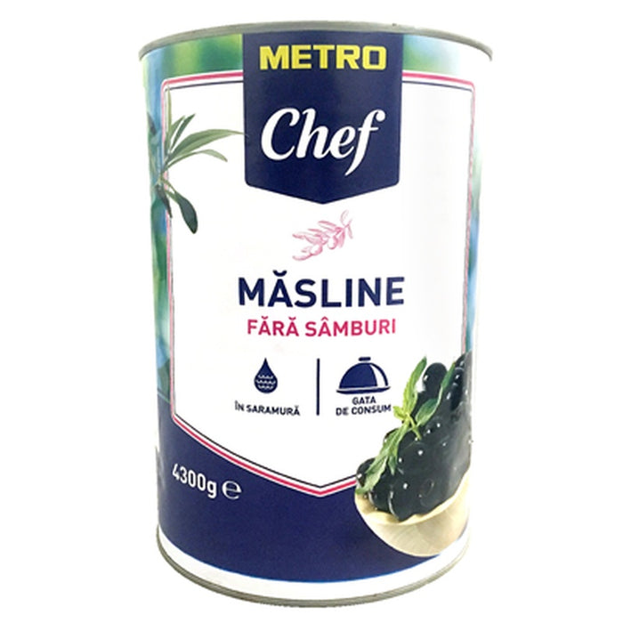 Chef Masline Negre fara Samburi Calibru 200-230 2 Kg - WALTI WALTI