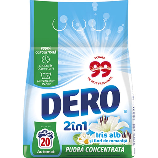 DERO 2 in 1 Detergent Rufe Iris Alb 1,5 Kg - WALTI WALTI