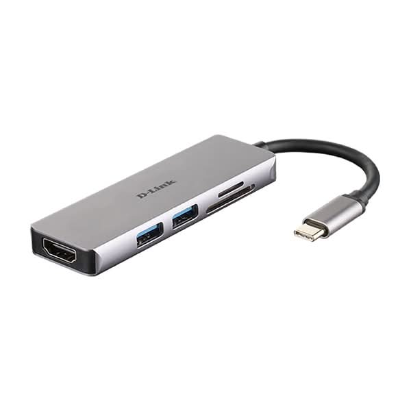 Hub USB Type-C D-LINK DUB-M530, USB 3.0, HDMI, SD/microSD, gri WALTI