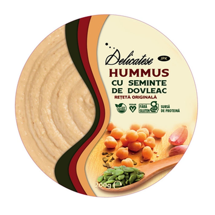 Delicatese Humus cu Seminte de Dovleac 200 g - WALTI WALTI