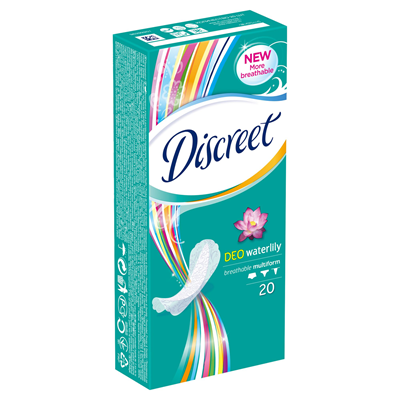 Discreet Deo Waterlily Absorbante Zilnice 20 bucati - WALTI WALTI