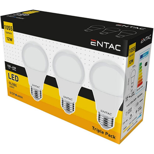 ENTAC Bec Led E27 12W 3 bucati - WALTI WALTI