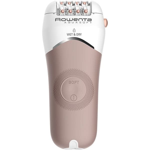 Epilator ROWENTA Aqua Soft EP4930F0, 24 pensete, 2 viteze, 6 accesorii, Wet&Dry, acumulator, alb-argintiu WALTI