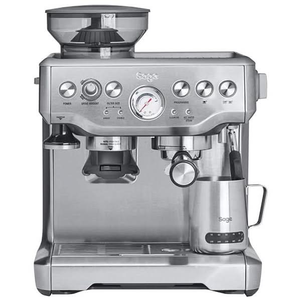 Espressor manual SAGE Barista Express BES875BSS, 2l, 1850W, 15 bar, sistem termic Thermocoil, argintiu - WALTI WALTI