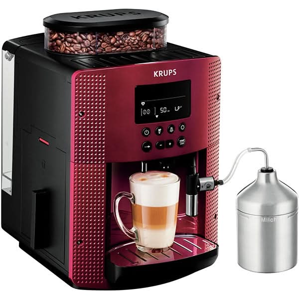 Espressor automat KRUPS Essential EA816570, 1.7l, 1450W, 15 bar, rosu-negru WALTI
