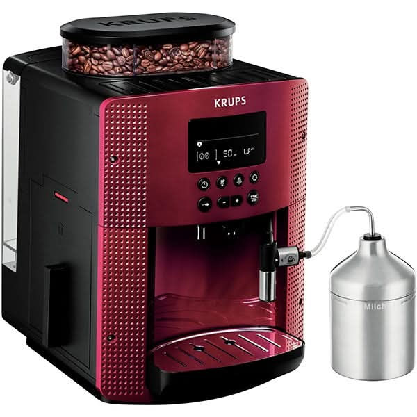 Espressor automat KRUPS Essential EA816570, 1.7l, 1450W, 15 bar, rosu-negru WALTI