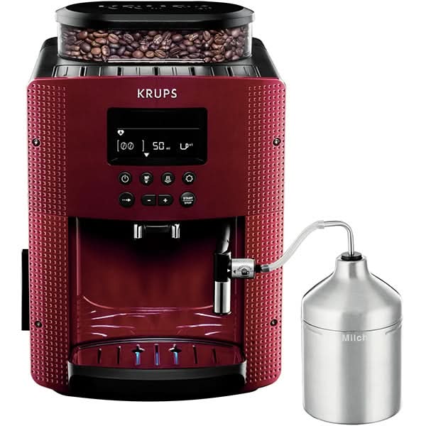 Espressor automat KRUPS Essential EA816570, 1.7l, 1450W, 15 bar, rosu-negru WALTI