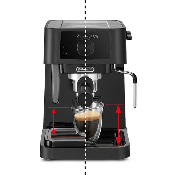 Espressor manual DELONGHI Stilosa EC230.BK, 1l, 1100W, 15 bar, functia ECO, negru WALTI