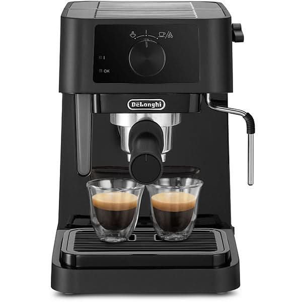 Espressor manual DELONGHI Stilosa EC230.BK, 1l, 1100W, 15 bar, functia ECO, negru WALTI