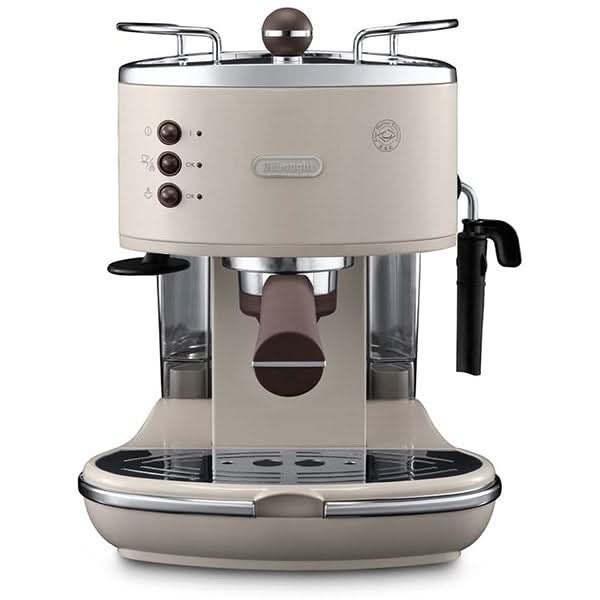 Espressor manual DELONGHI Icona Vintage ECOV 311.BG, 1.4l, 1100W, 15 bar, sistem Cappuccino, crem-argintiu WALTI