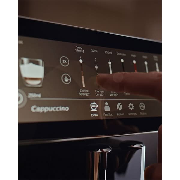 Espressor automat SAECO Xelsis Suprema SM8889/00, 1.7l, 1500W, 15 bar, HygieSteam, AquaClean, argintiu-negru WALTI
