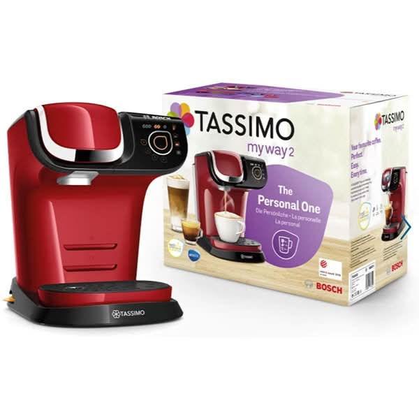 Espressor capsule BOSCH Tassimo My Way 2 TAS6503, 1.3l, 1500W, 15 bar, rosu-negru WALTI