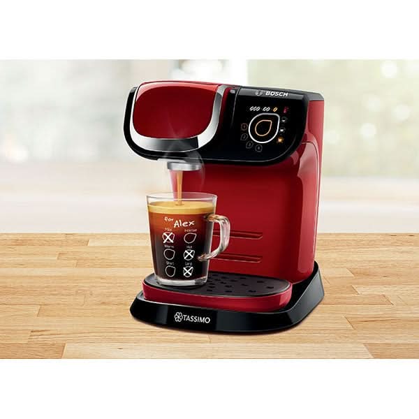 Espressor capsule BOSCH Tassimo My Way 2 TAS6503, 1.3l, 1500W, 15 bar, rosu-negru WALTI