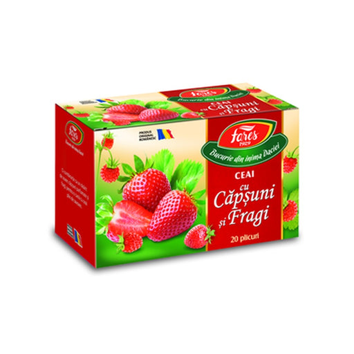 FARES Ceai cu Capsuni si Fragi 40 g - WALTI WALTI