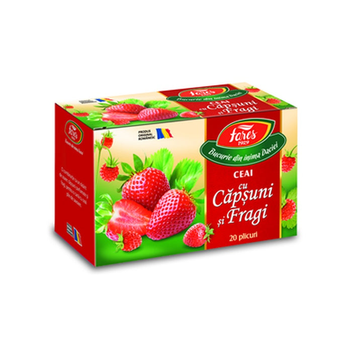 FARES Ceai cu Capsuni si Fragi 40 g - WALTI WALTI