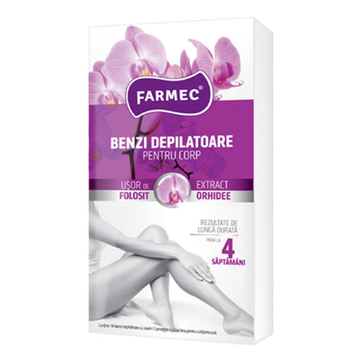 FARMEC Benzi Depilatoare Corp cu Orhidee 14 bucati - WALTI WALTI