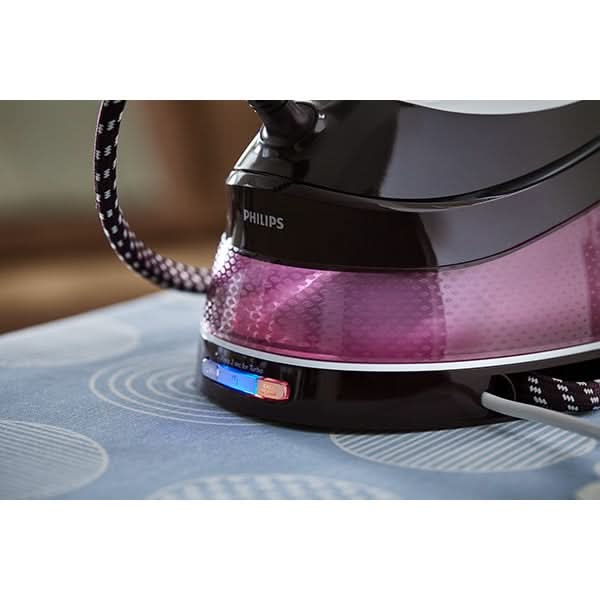 Statie de calcat PHILIPS PerfectCare Compact GC7842/40, 2400W, 400g/min, 1.5l, talpa SteamGlide, alb-roz WALTI