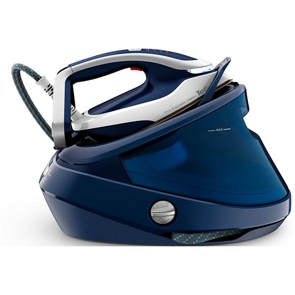 Statie de calcat TEFAL Pro Express Vision GV9812E0, 3000W, 700g/min, 1100ml, talpa Durilium AirGlide Autoclean, albastru-alb WALTI