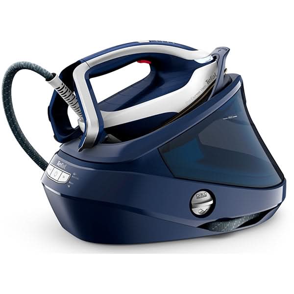 Statie de calcat TEFAL Pro Express Vision GV9812E0, 3000W, 700g/min, 1100ml, talpa Durilium AirGlide Autoclean, albastru-alb WALTI