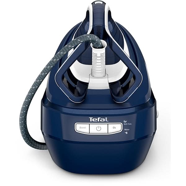 Statie de calcat TEFAL Pro Express Vision GV9812E0, 3000W, 700g/min, 1100ml, talpa Durilium AirGlide Autoclean, albastru-alb WALTI