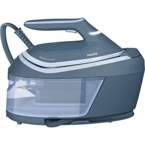 Statie de calcat PHILIPS Seria 6000 PSG6042/20, 2400W, 550g/min, 1.8l, talpa SteamGlide Advanced, albastru - WALTI WALTI