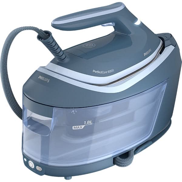 Statie de calcat PHILIPS Seria 6000 PSG6042/20, 2400W, 550g/min, 1.8l, talpa SteamGlide Advanced, albastru - WALTI WALTI