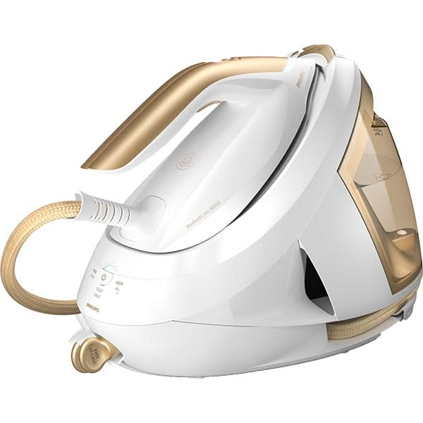 Statie de calcat PHILIPS PerfectCare Seria 8000 PSG8040/60, 2700W, 600g/min, 1.8l, talpa SteamGlide Elite, alb-auriu WALTI