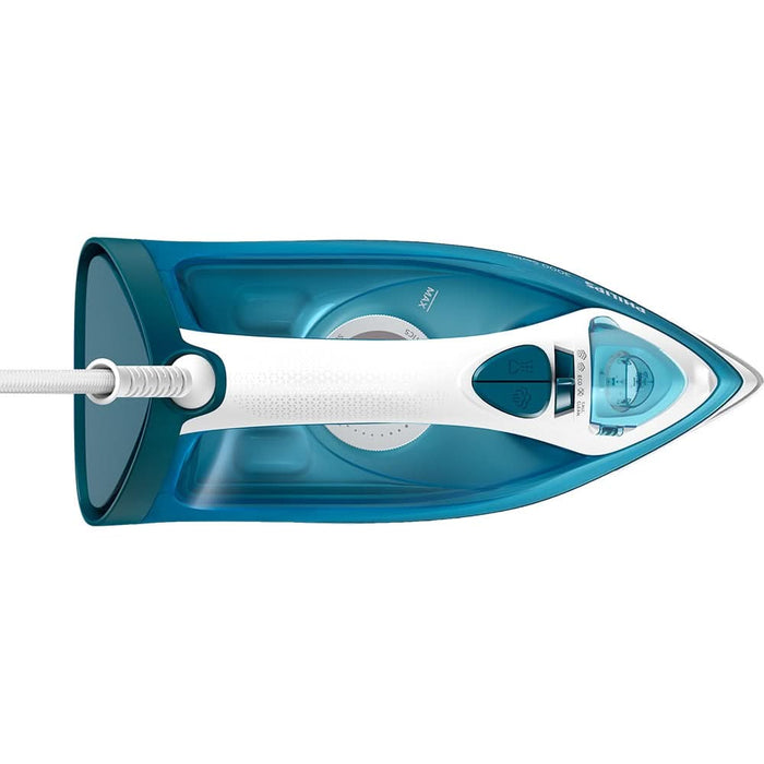 Fier de calcat PHILIPS Seria 3000 DST3011/20, 2100W, 140g/min, 300ml, talpa Ceramica, albastru-alb WALTI