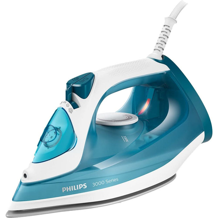 Fier de calcat PHILIPS Seria 3000 DST3011/20, 2100W, 140g/min, 300ml, talpa Ceramica, albastru-alb WALTI