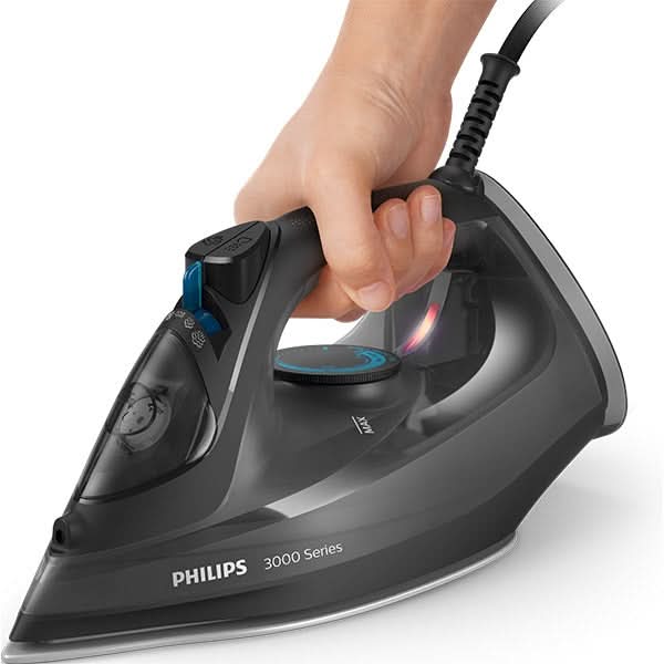 Fier de calcat PHILIPS Seria 3000 DST3041/80, 2600W, 200g/min, 300ml, talpa ceramica, negru WALTI