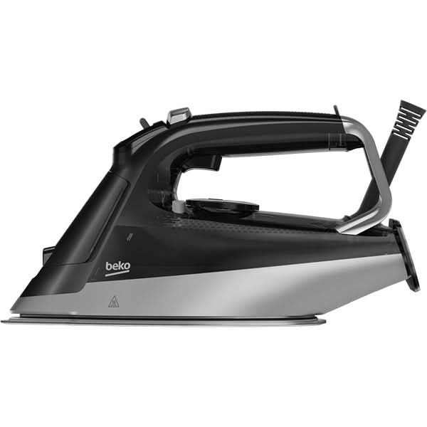 Fier de calcat BEKO Future Iron SIM5124A, 2400W, 230g/min, 350ml, talpa Soft Glide, negru-argintiu WALTI