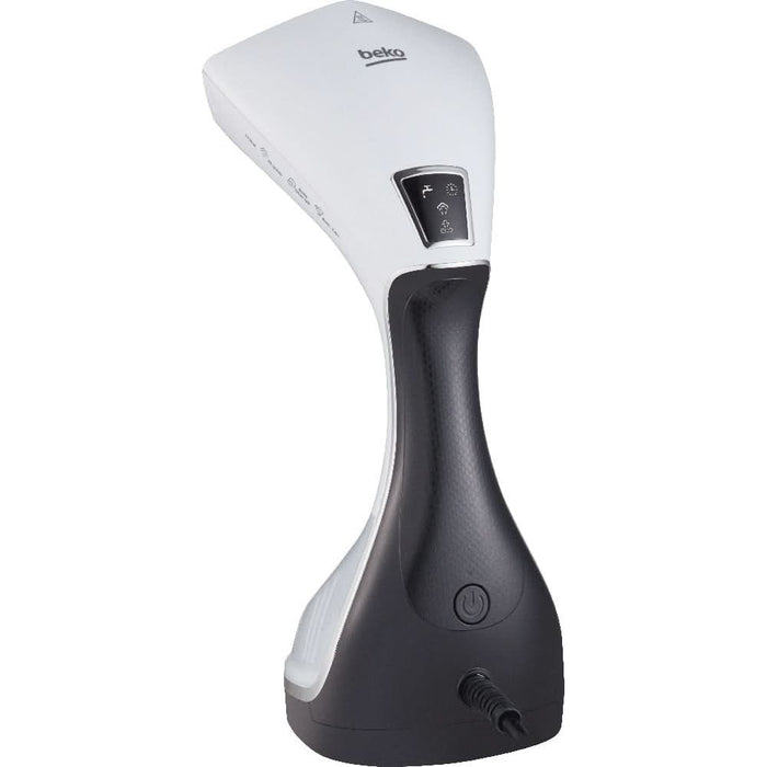 Aparat de calcat vertical BEKO STM6120W, 2200W, 25g/min, 230ml, talpa ceramica, alb-negru WALTI