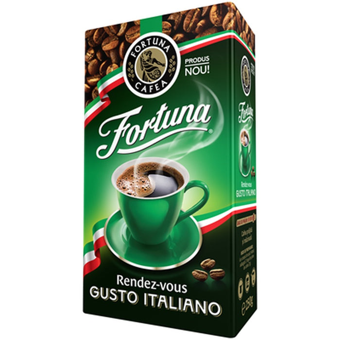 FORTUNA Gusto Italiano Cafea Macinata Ambalata in Vid 250 g - WALTI WALTI