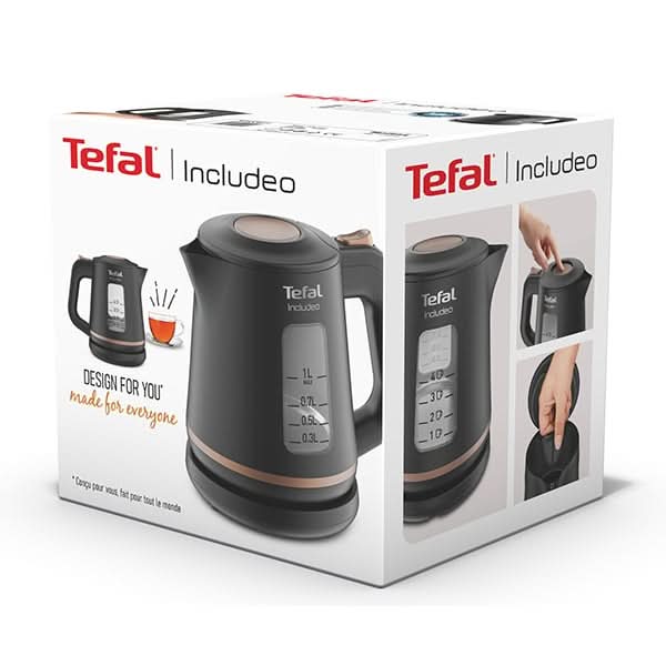 Fierbator apa TEFAL Includeo KI533811, 1l, 1800W, negru WALTI