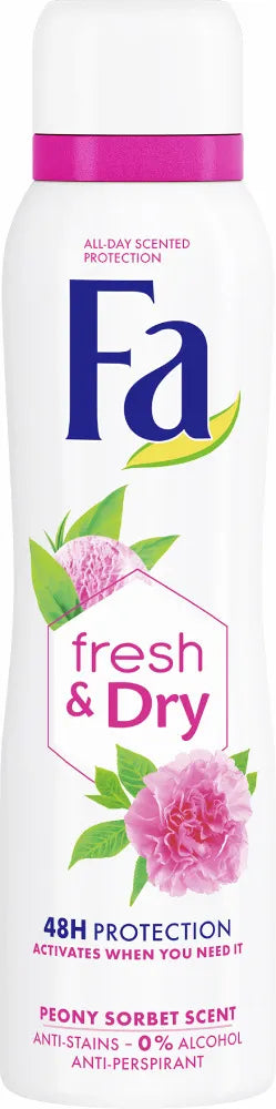 Fa Deodorant Spray Fresh & Dry Bujor 150 ml - WALTI WALTI