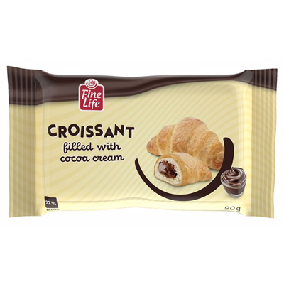 Fine Life Croissant Crema Cacao 80 g - WALTI WALTI