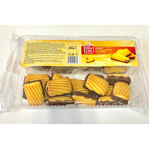 Fine Life Buseuri Glazurate cu Gem Fructe 400 g - WALTI WALTI