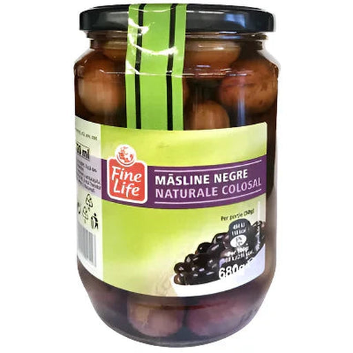 Fine Life Masline Negre Intregi Colosal 400 g - WALTI WALTI