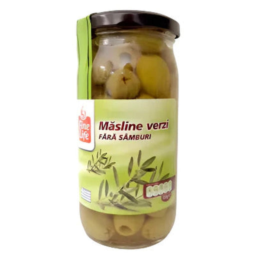 Fine Life Masline Verzi fara Samburi 340 g - WALTI WALTI